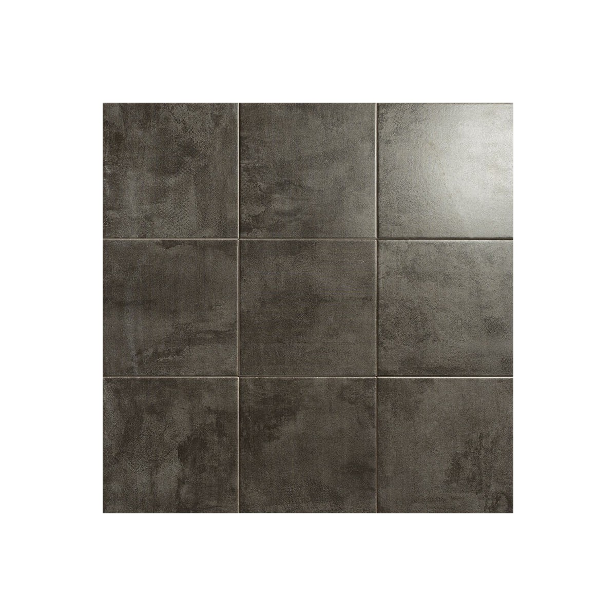 Mainzu metal tiles silver 20x20