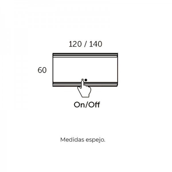 Coycama espejo LED tower