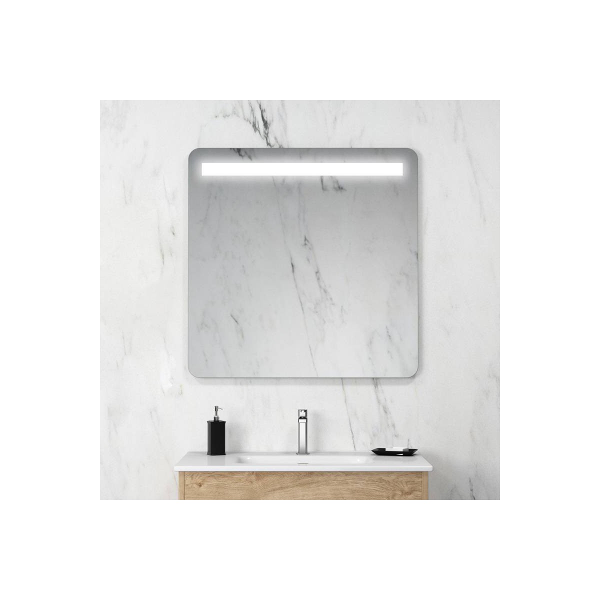 Coycama espejo LED rain