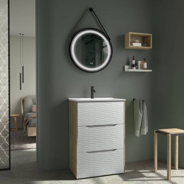 Coycama nubia mueble de baño laterales roble natural