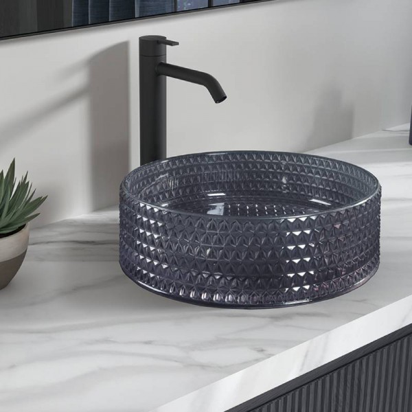 Artbath Lion lavabo sobre encimera cristal 36X15