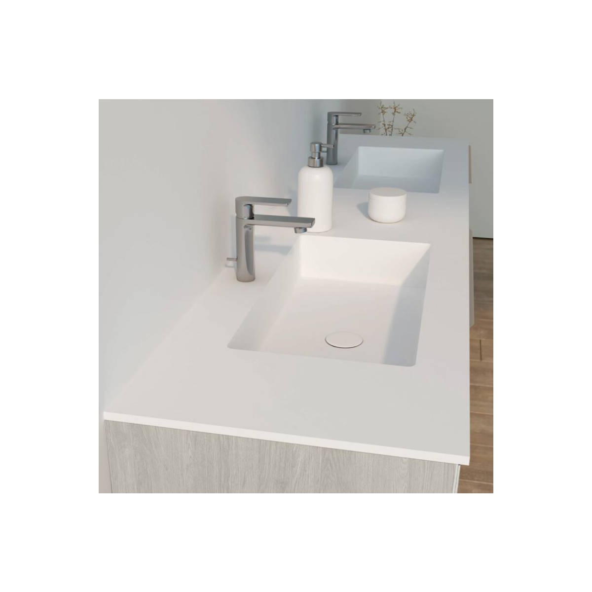 Royo sky lavabo sobre mueble solid surface